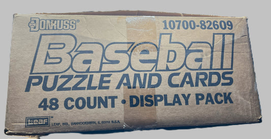 1989 Baseball Donruss Display Case