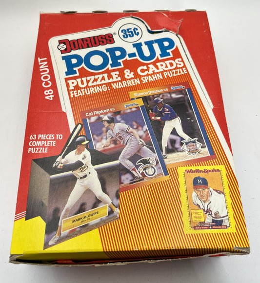1989 Baseball Donruss Pop-up Box