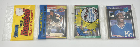 1989 Baseball Donruss Rack Pack- Randy Johnson Griffey Jr