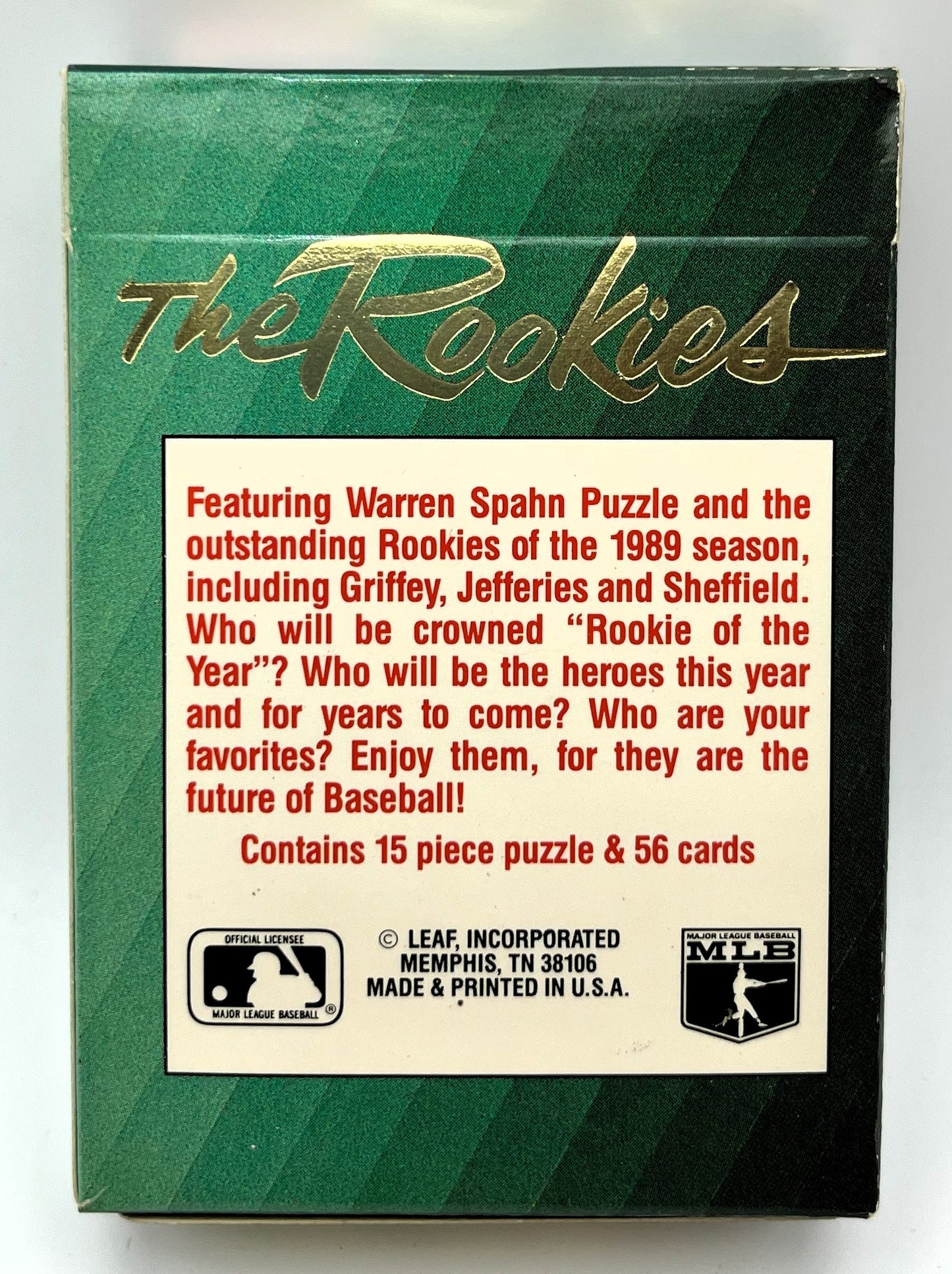 1989 Baseball Donruss The Rookies Set