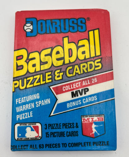 1989 Baseball Donruss Wax Pack - Johnson Griffey Jr. RC