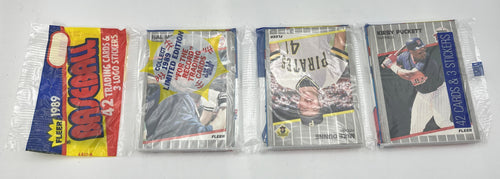1989 Baseball Fleer Rack Pack -Griffey Jr Randy Johnson RC