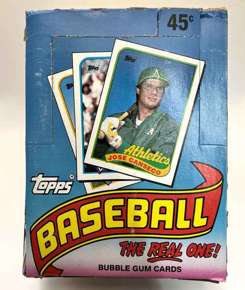1989 Baseball Topps Wax Box- Randy Johnson Rookie