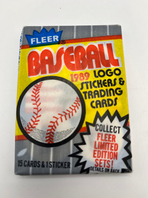 1989 Fleer Baseball Wax pack- Billy Ripken -Griffey Jr.