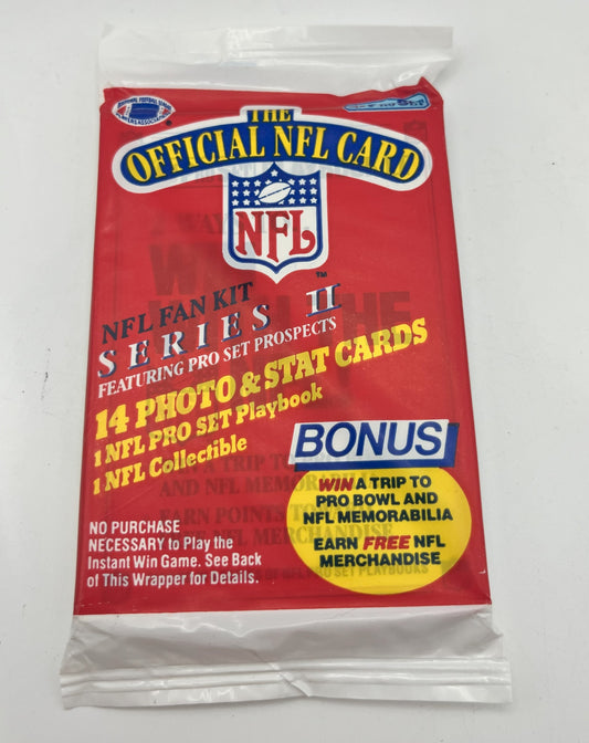 1989 Football Pro Set Series 2 Pack - Deion & Barry Sanders Aikman RC
