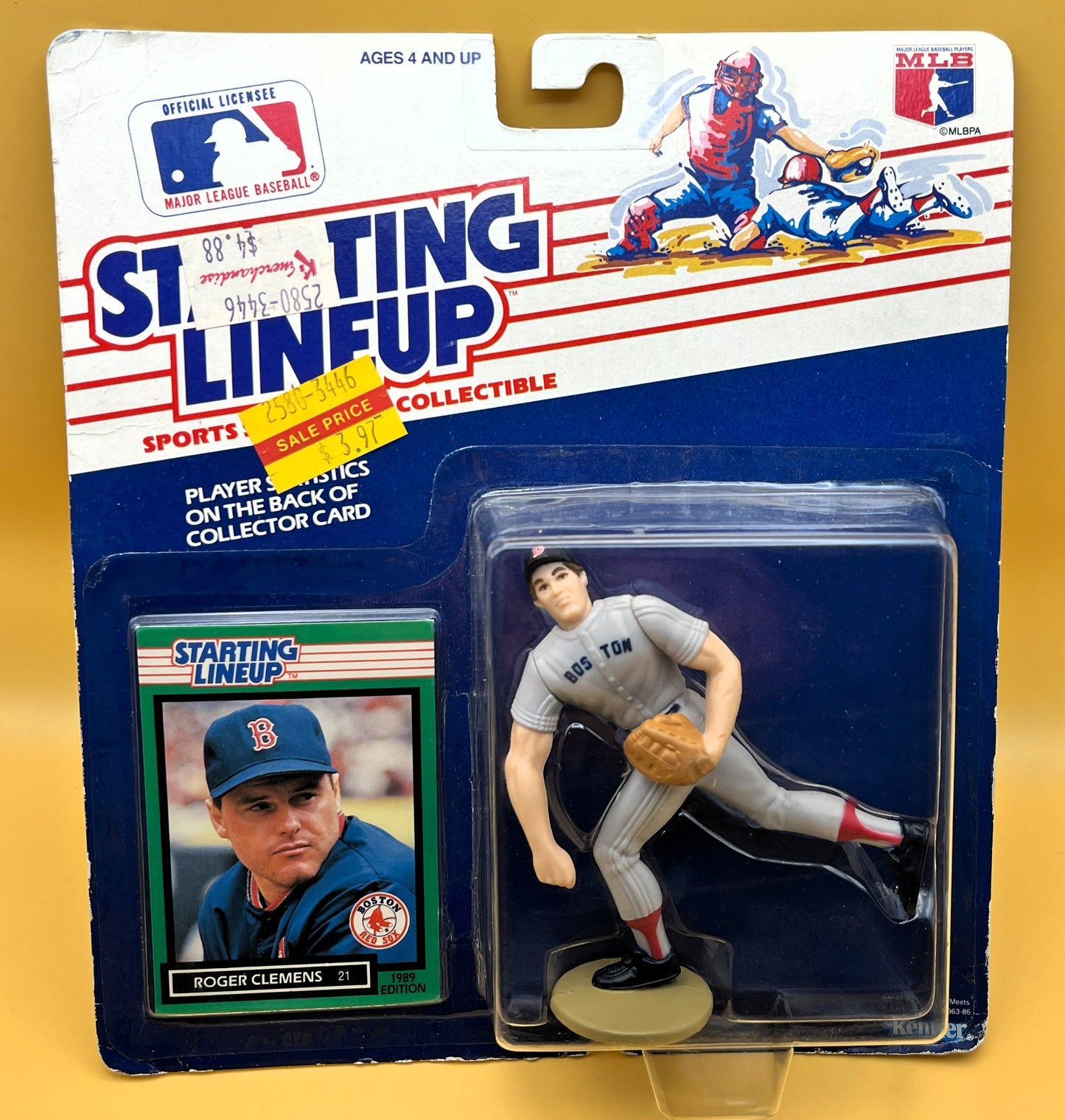 1989 Roger Clemens Starting Lineup w Card - Boston Red Sox