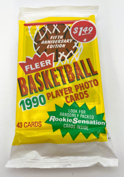 1990-91 Basketball Fleer Cello Jumbo Pack -Jordan