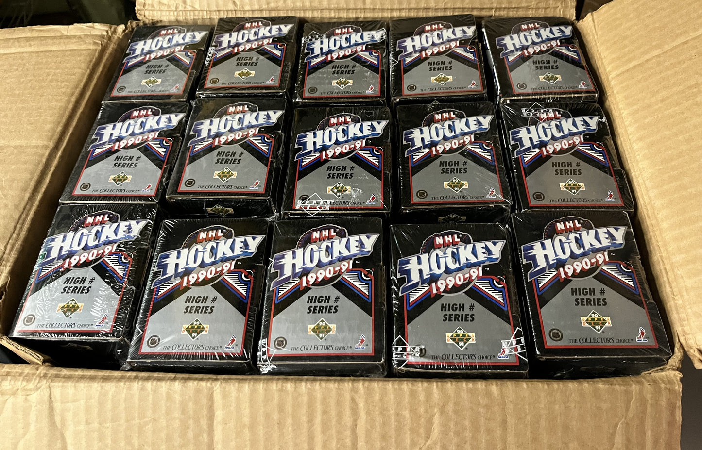1990-91 Hockey Upper Deck High Number Series Set Case 30802