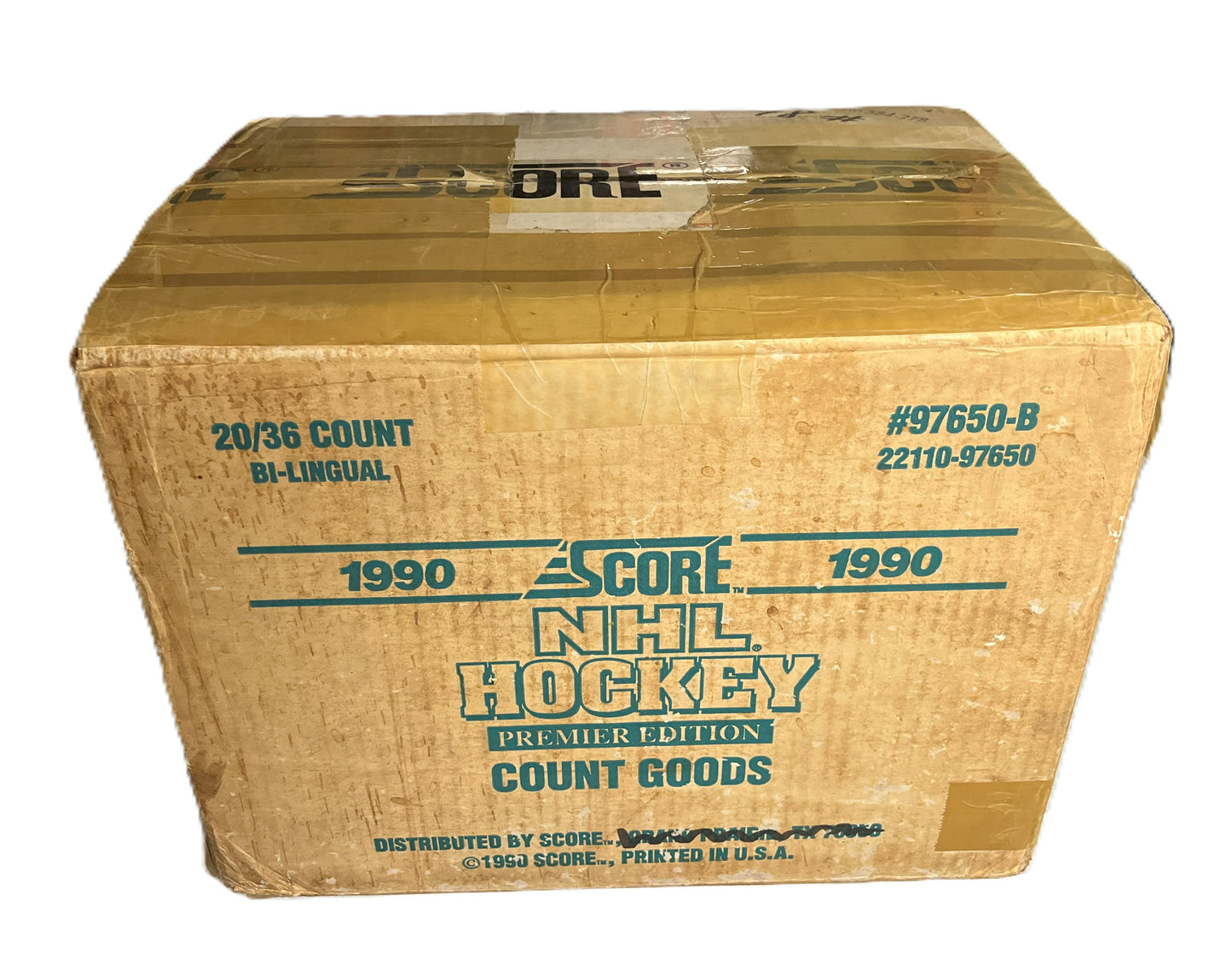 1990-91 Score Hockey BiLingual Factory Case