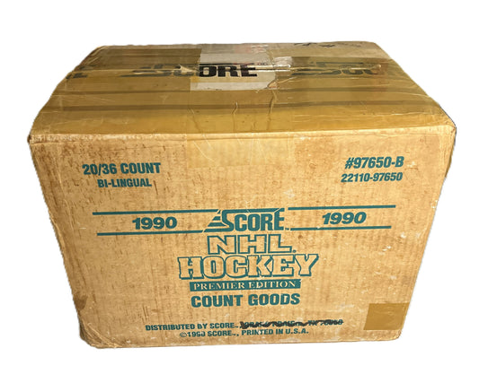 1990-91 Score Hockey BiLingual Factory Case