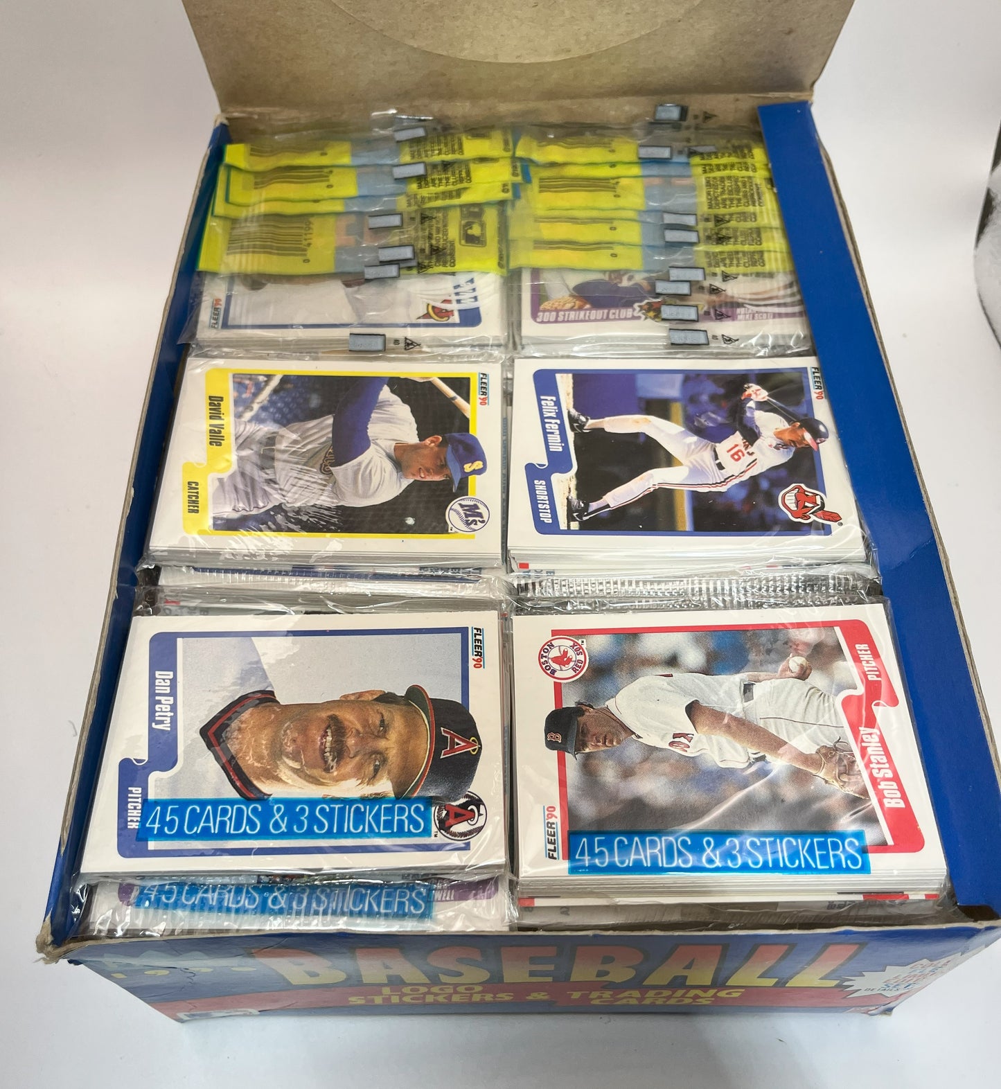 1990 Baseball Fleer Rack Box - item 415