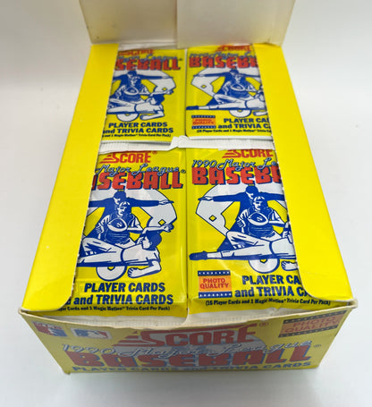 1990 Baseball Score Cello Box
