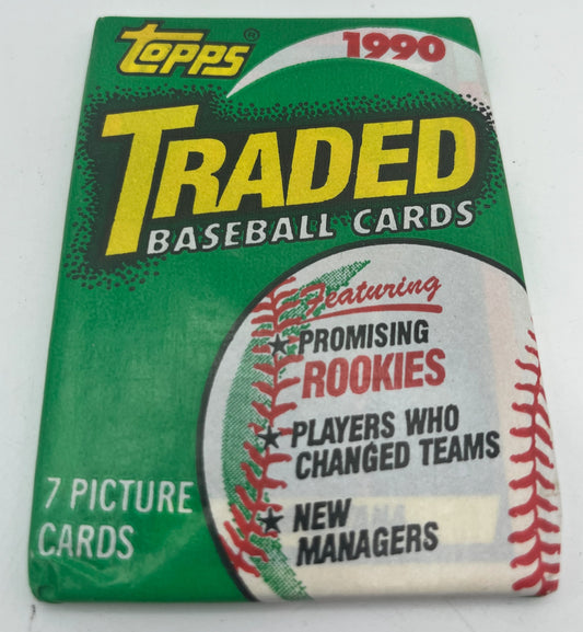 1990 Baseball Topps Traded Wax Pack