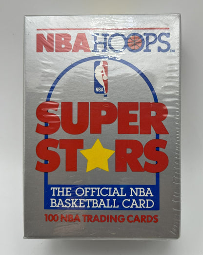 1989-90 Basketball NBA hoops Super Stars Set Factory Sealed - Jordan