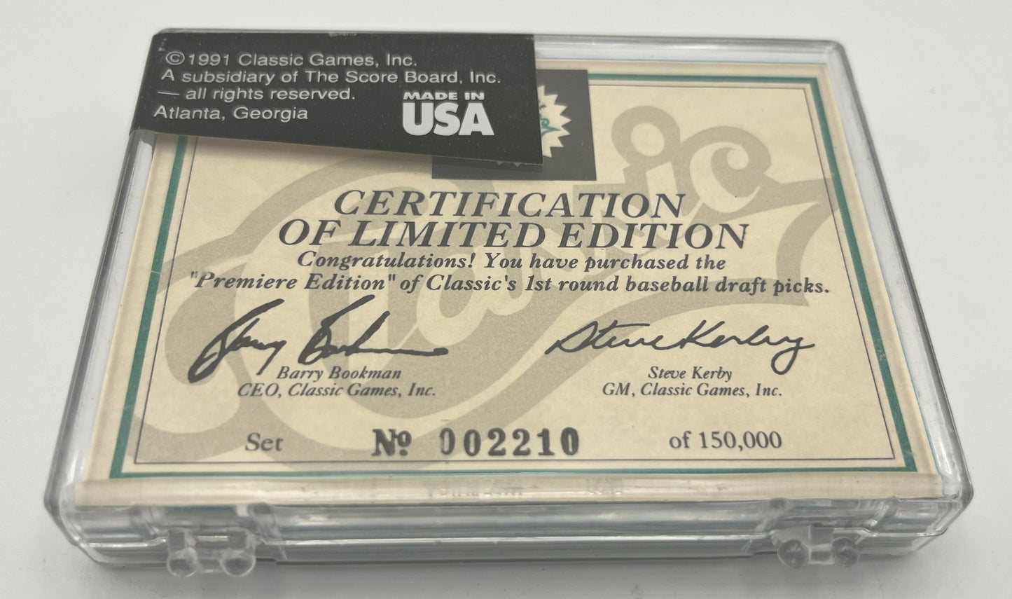 1990 Classic Baseball Limited Edition Draft Picks Set
