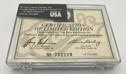 1990 Classic Baseball Limited Edition Draft Picks Set