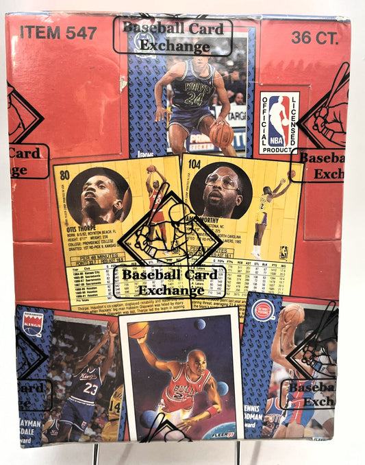 1991-92 Basketball Fleer BBCE Wrapped Box Update 3rd Series