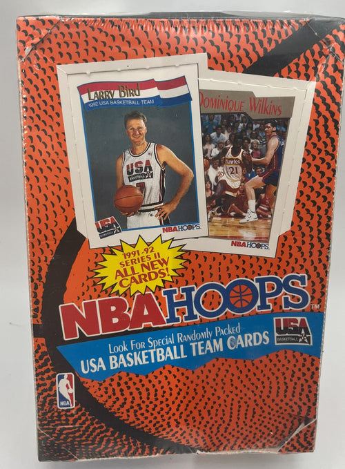 1991-92 Basketball Hoops Series 2 Box Factory Wrapped