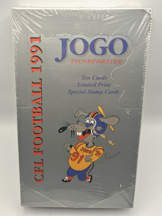 1991 Jogo Inc CFL Canadian Football League Box