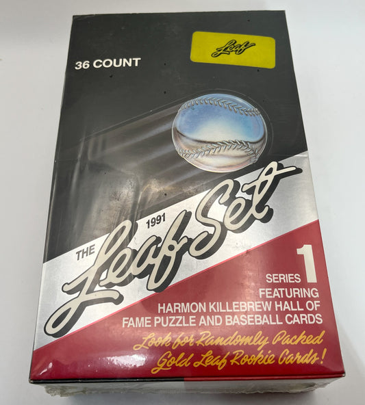 1991 Baseball Leaf Series 1 Box