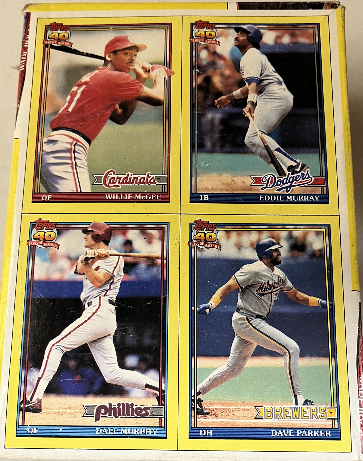 1991 Baseball Topps Box- Chipper Jones RC