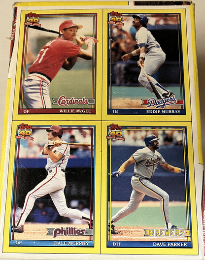 1991 Baseball Topps Box- Chipper Jones RC
