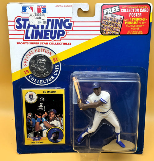 1991 Bo Jackon Starting Lineup with Card Factory Sealed - Vintage