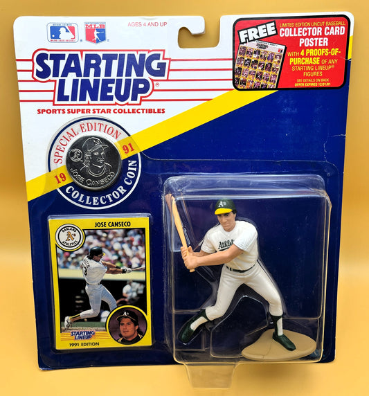 1991 Jose Canseco Starting Lineup with Card Factory Sealed - Vintage