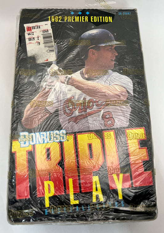 1992 Baseball Donruss Triple Play Box