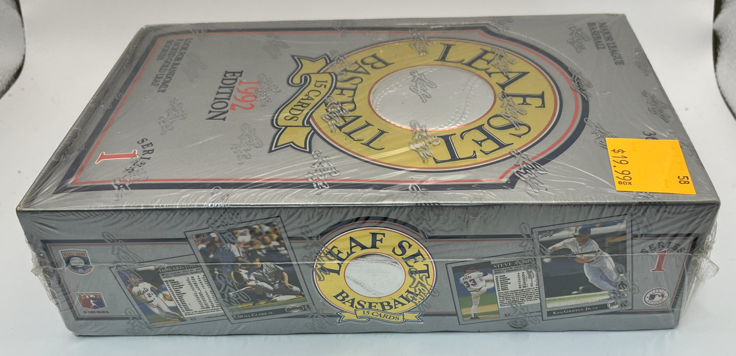 1992 Baseball Leaf Series 1 Box