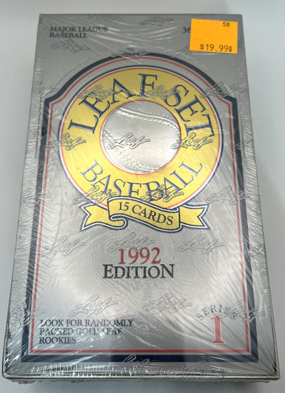 1992 Baseball Leaf Series 1 Box