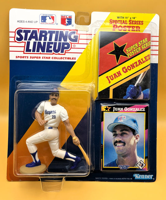 1992 Juan Gonzalez Starting Lineup with Card Factory Sealed - Vintage