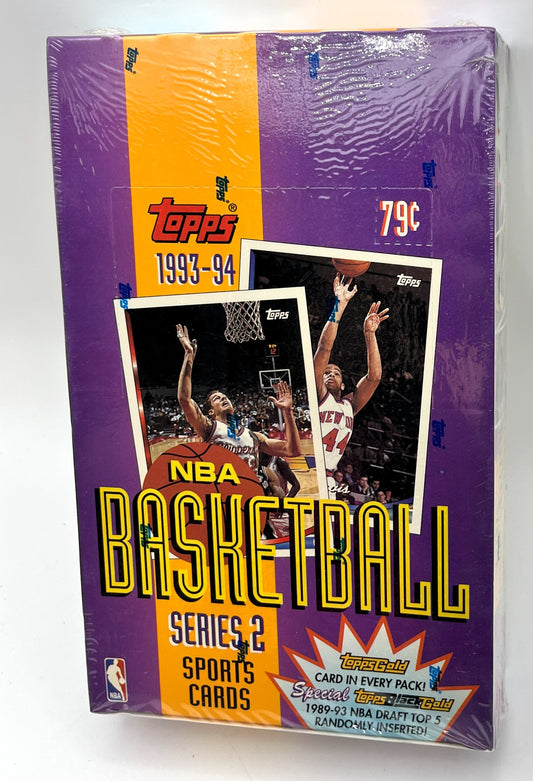 1993-94 Basketball Topps Series 2 Box