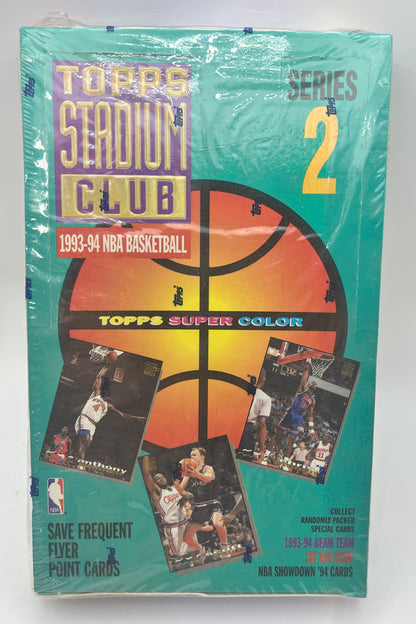 1993-94 Basketball Topps Stadium Club Series 2 Box