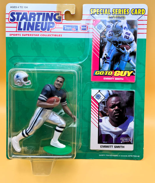 1993 Emmitt Smith Starting Lineup w/ Card Factory Sealed - Vintage