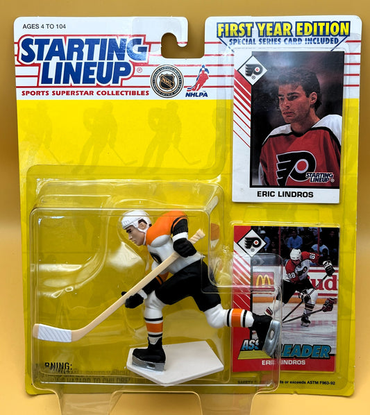 1993 Eric Lindros Starting Lineup with Card Factory Sealed - Vintage 1st Year Edition