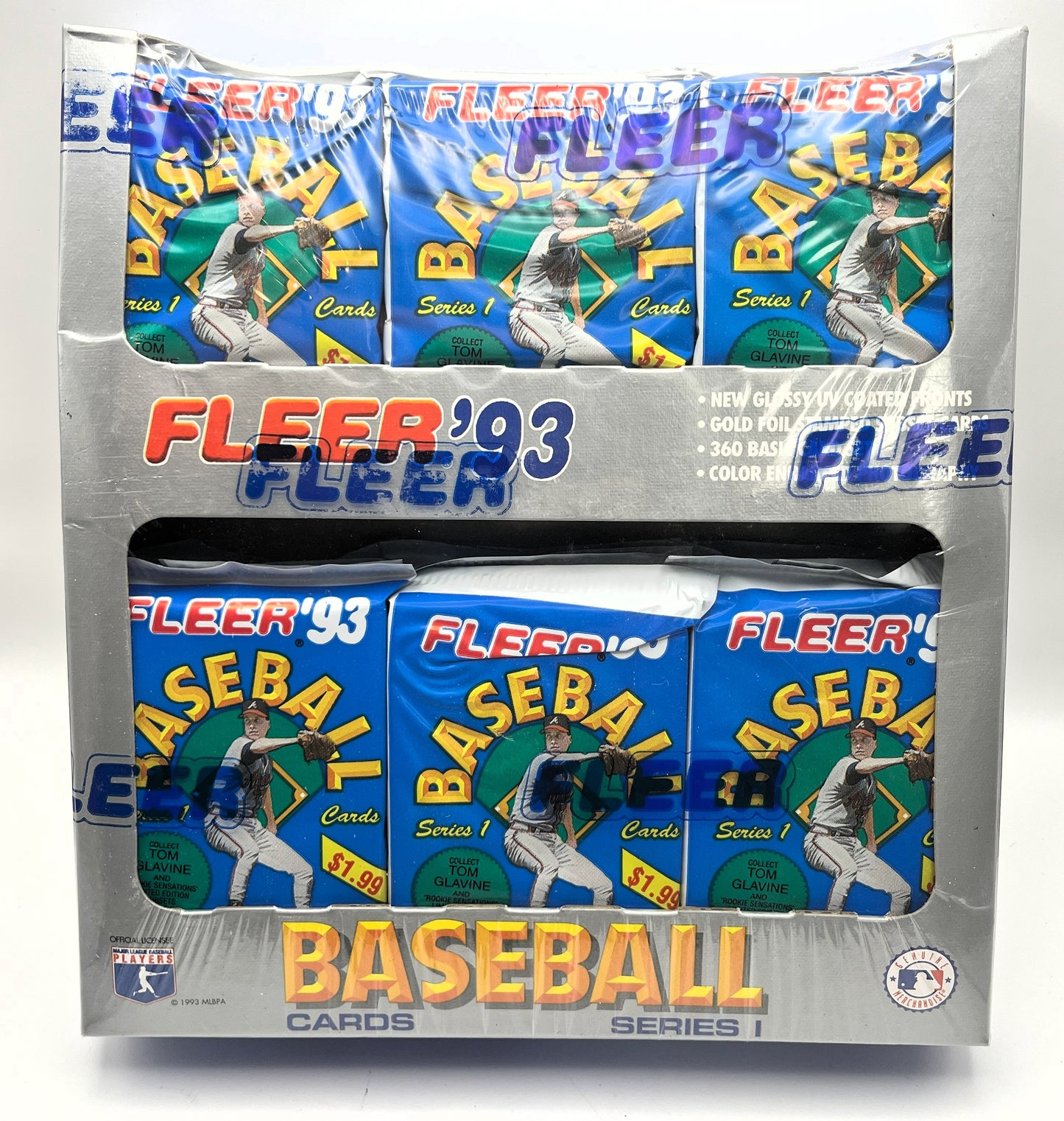 1993 Fleer Baseball Jumbo Cello Packs 24ct Factory Sealed