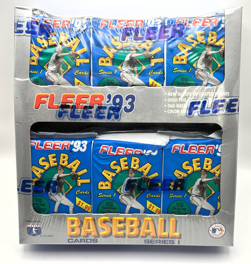 1993 Fleer Baseball Jumbo Cello Packs 24ct Factory Sealed