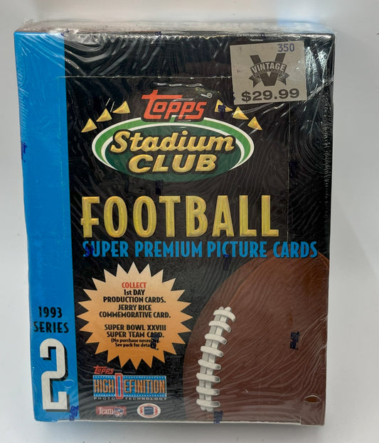 1993 Football Topps Stadium Club Series 2 Box