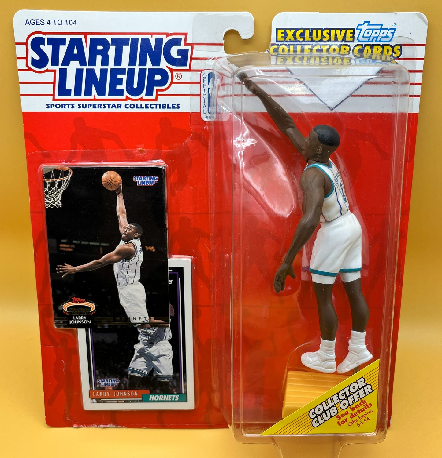 1993 Larry Johnson Starting Lineup with Card Factory Sealed - Vintage