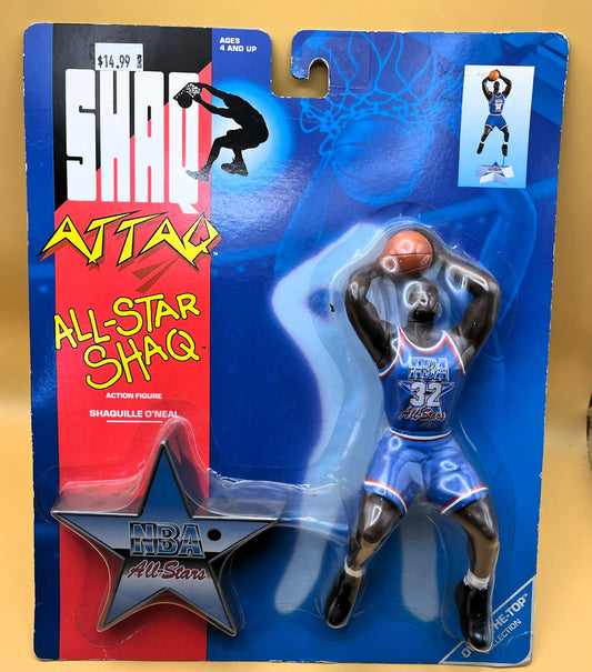 1993 Shaquille  O'Neal Attaq All-Star Shaq Starting Lineup  NBA Factory Packaging - Vintage