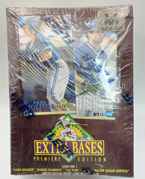 1994 Baseball Fleer Extra Bases Factory Sealed Box -item 452