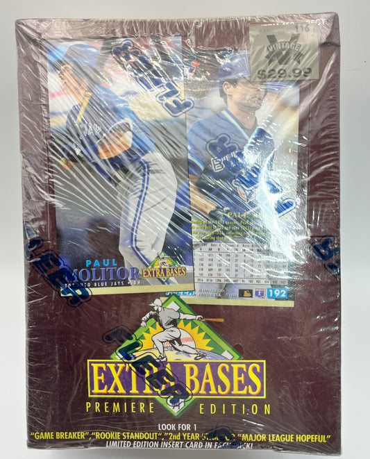 1994 Baseball Fleer Extra Bases Factory Sealed Box -item 452