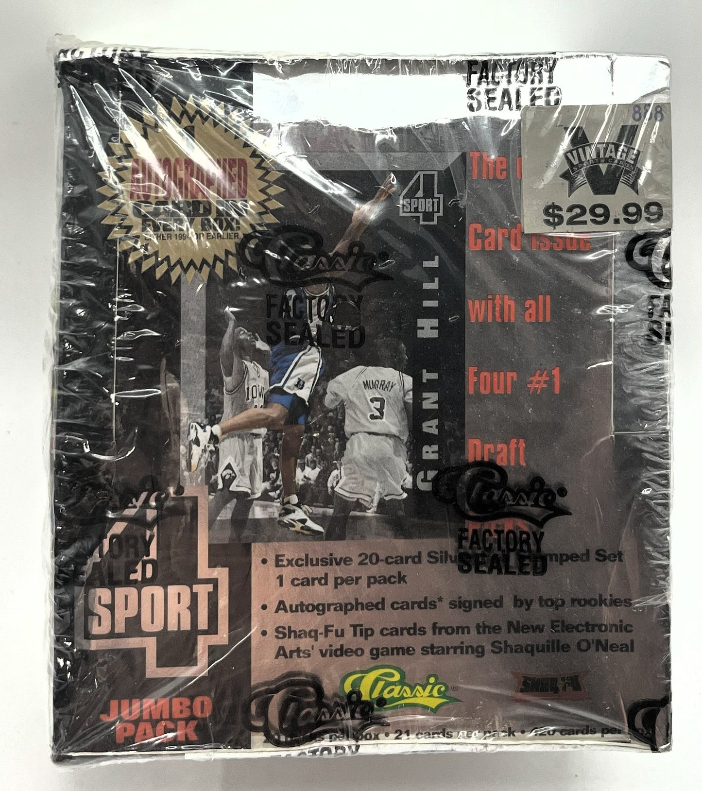 1994 Basketball Classic 4 Sport Box  - Jumbo Packs