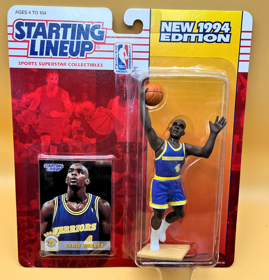1994 Chris Webber Starting Lineup with Card Factory Sealed - Vintage