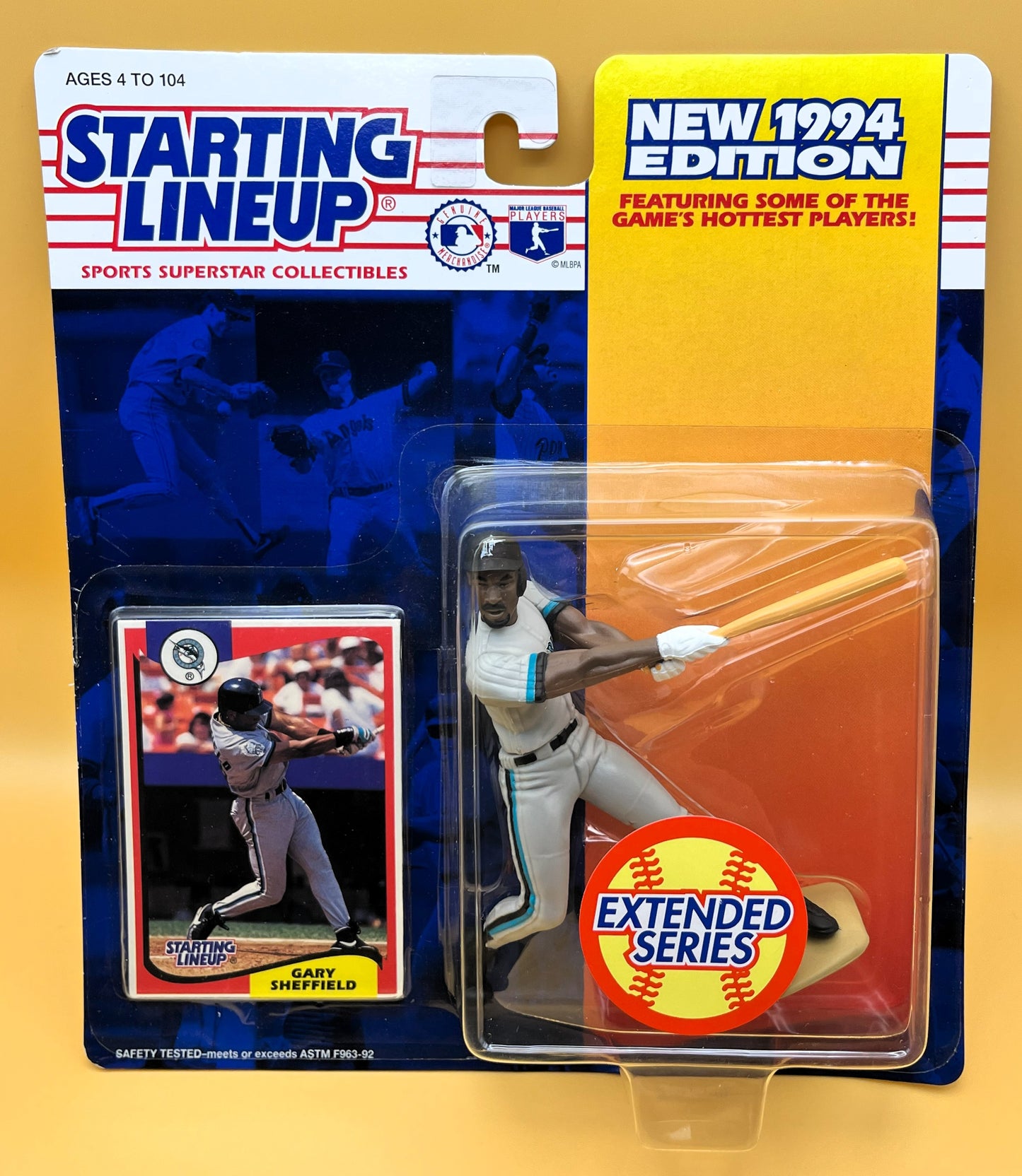 1994 Gary Sheffield Starting Lineup w/ Card Extended Series  Factory Sealed - Vintage
