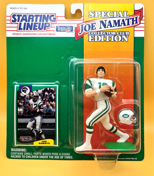 1994 Joe Namath Starting Lineup w/ Card Factory Sealed - Vintage