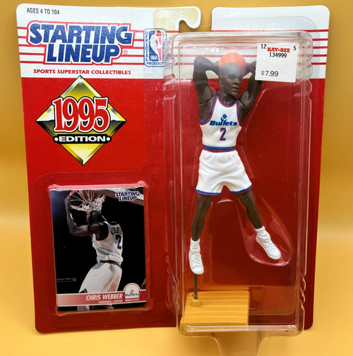 1995 Chris Webber  Starting Lineup with Card Factory Sealed - Vintage
