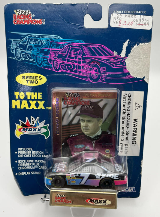 1995 Geoff Bodine NASCAR MAXX Racing Matchbox Car with Card