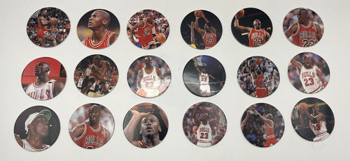 1995 Upper Deck Michael Jordan Pog Milk Cap Set 1-36 Rare